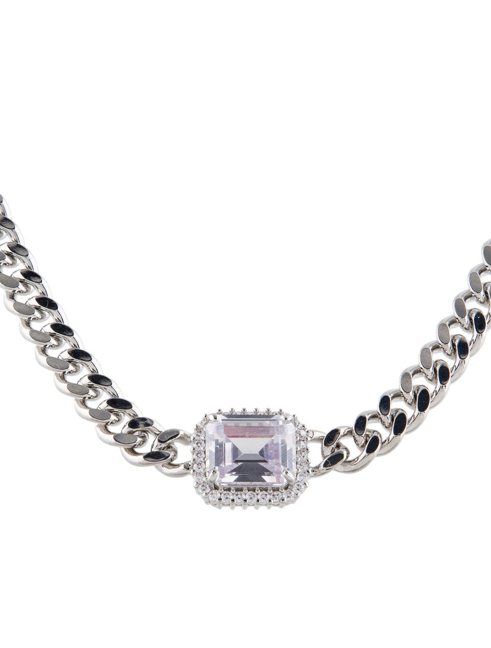 CZ by Kenneth Jay Lane Rhodium-Plated Brass & Cry… - image 3