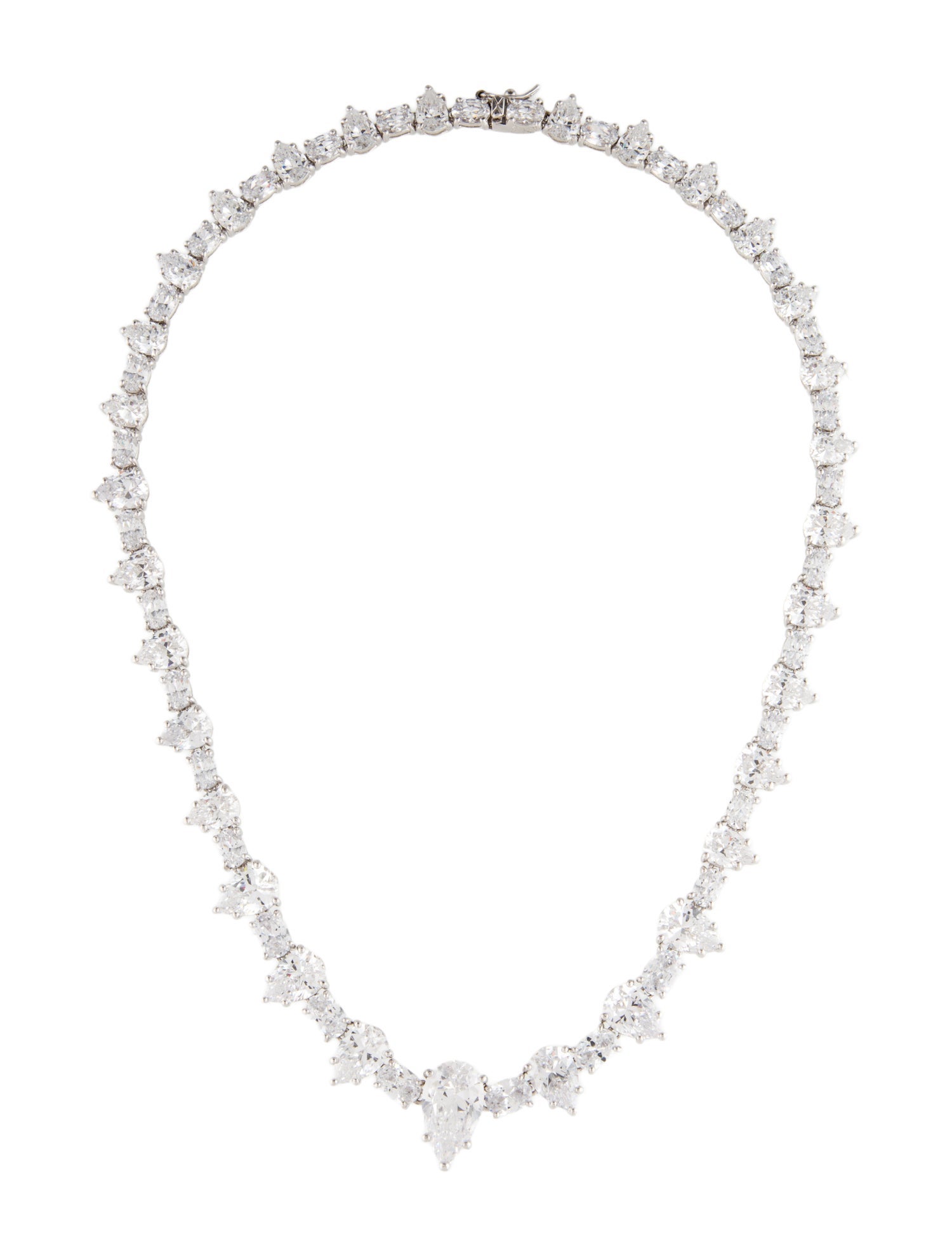 CZ by Kenneth Jay Lane Cubic Zirconia Collar Necklace