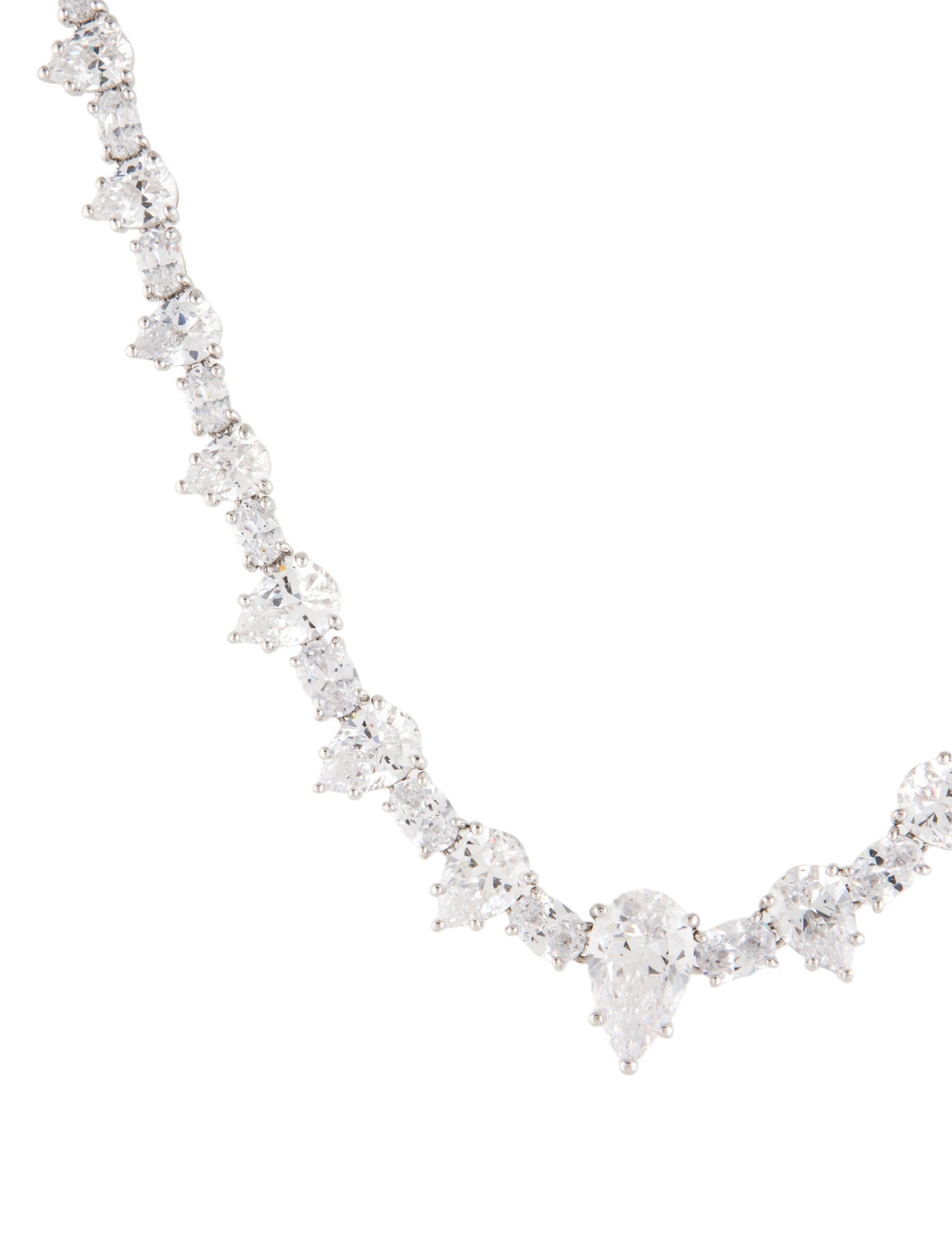 CZ by Kenneth Jay Lane Cubic Zirconia Collar Necklace