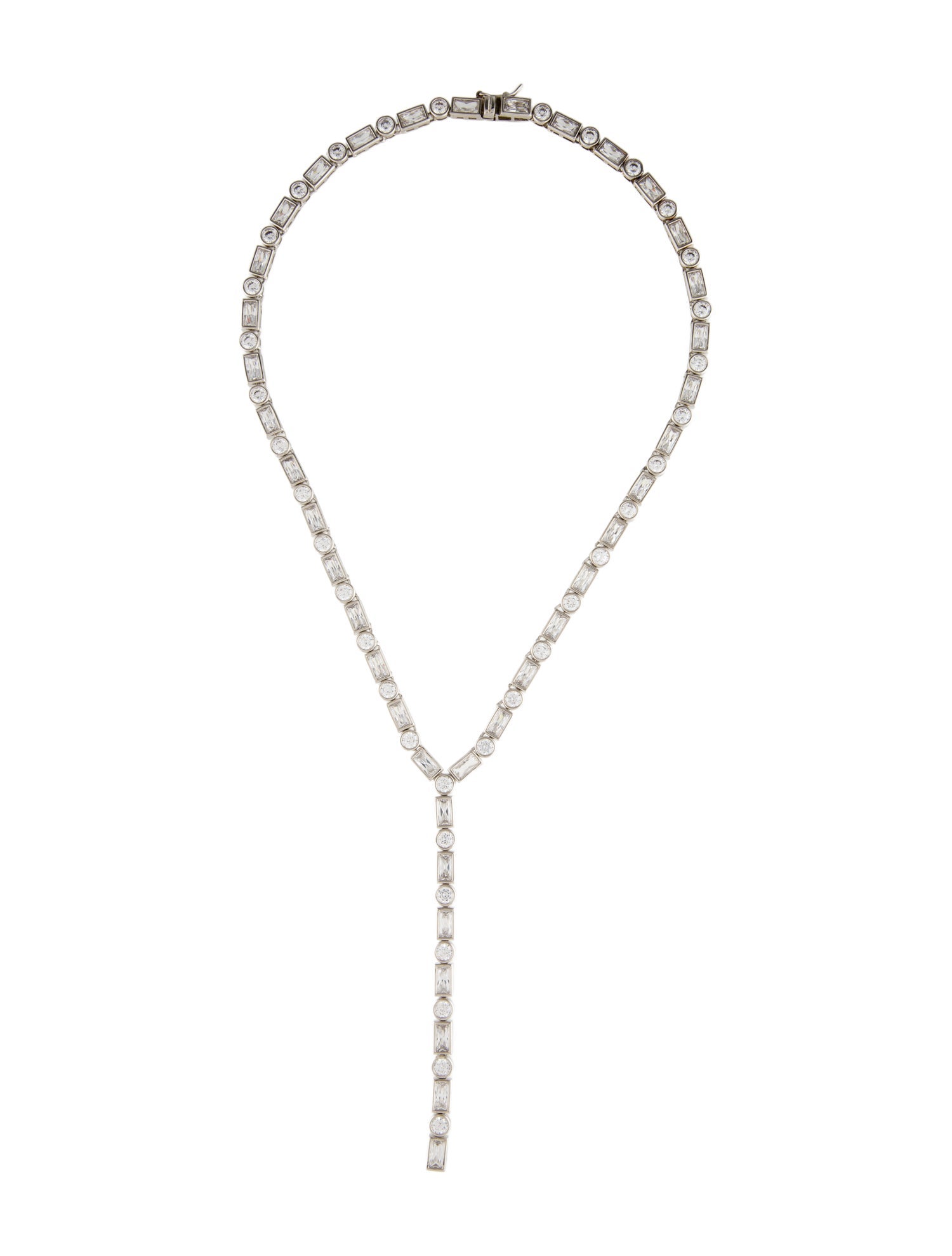 CZ by Kenneth Jay Lane Cubic Zirconia Lavalier Necklace