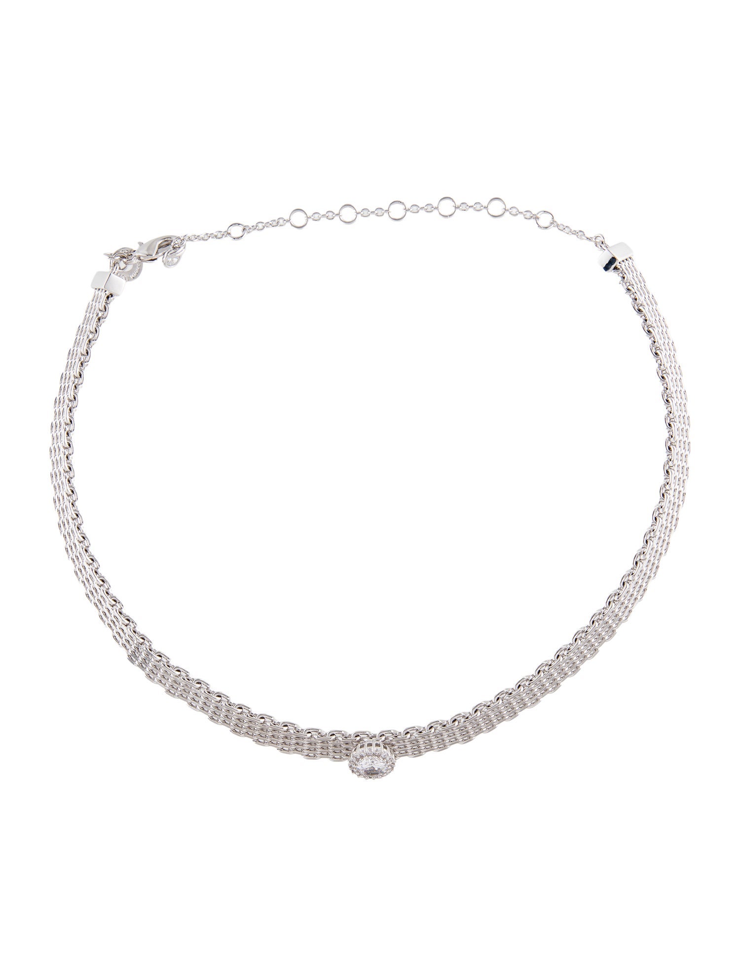 CZ by Kenneth Jay Lane Cubic Zirconia Collar Necklace