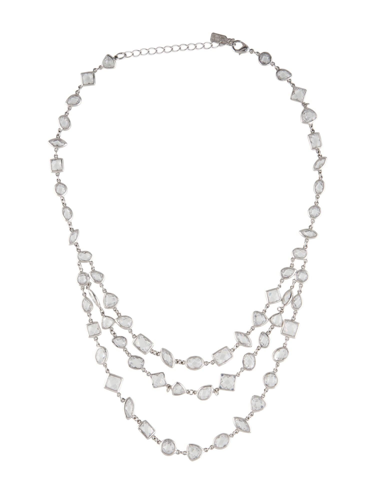CZ by Kenneth Jay Lane Cubic Zirconia Collar Necklace