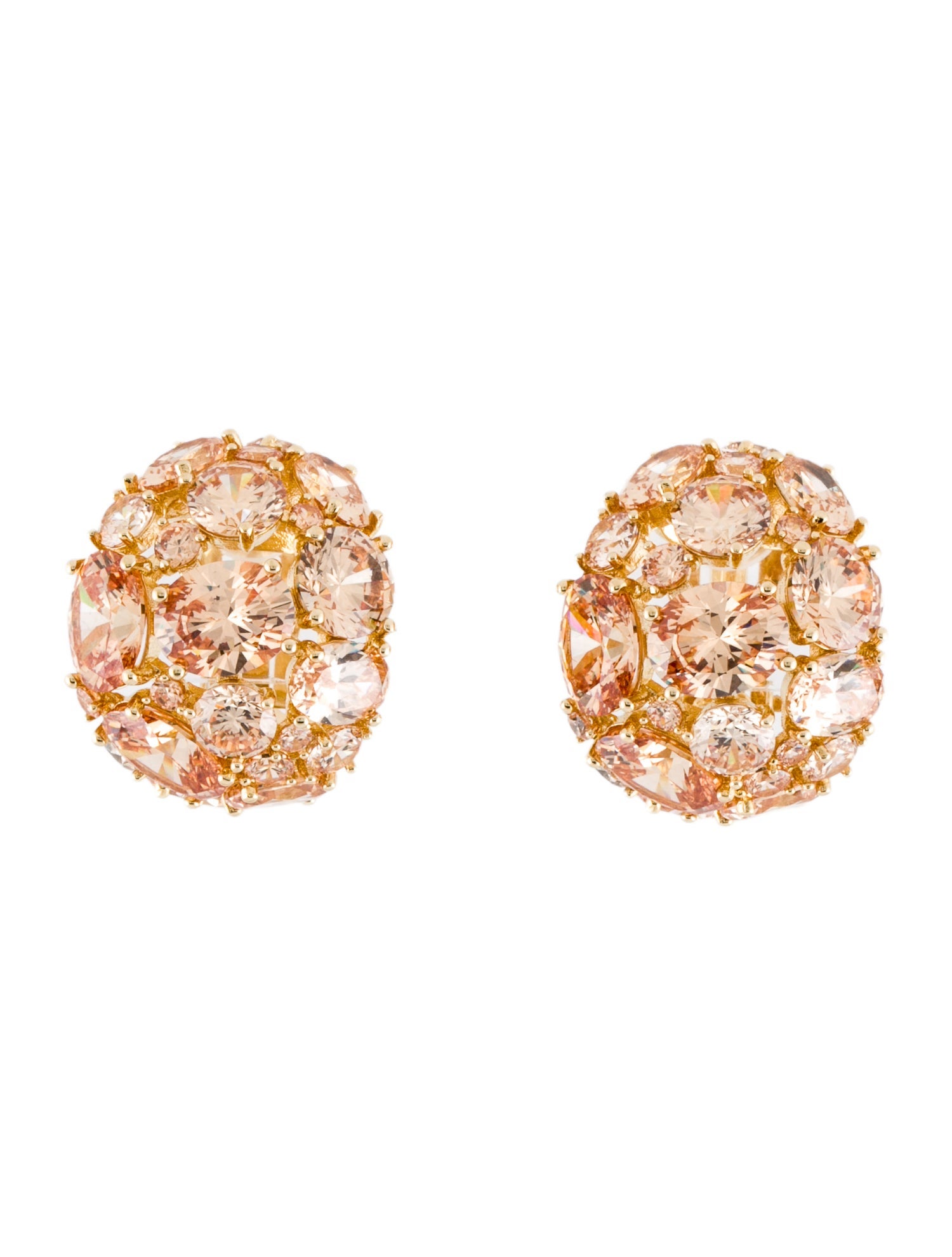 CZ by Kenneth Jay Lane Crystal Clip-On Earrings