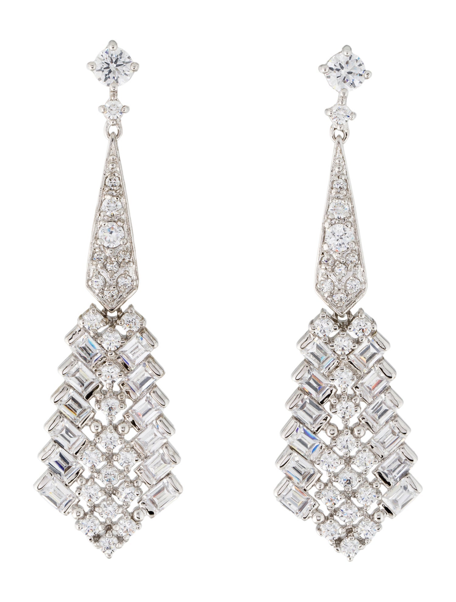 CZ by Kenneth Jay Lane Cubic Zirconia Drop Earrings