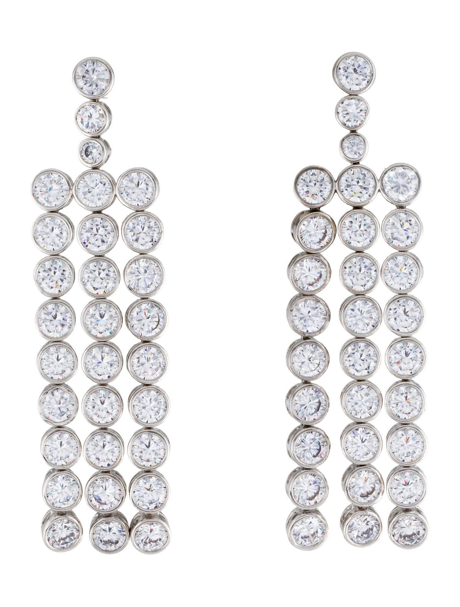 CZ by Kenneth Jay Lane Cubic Zirconia Drop Earrings