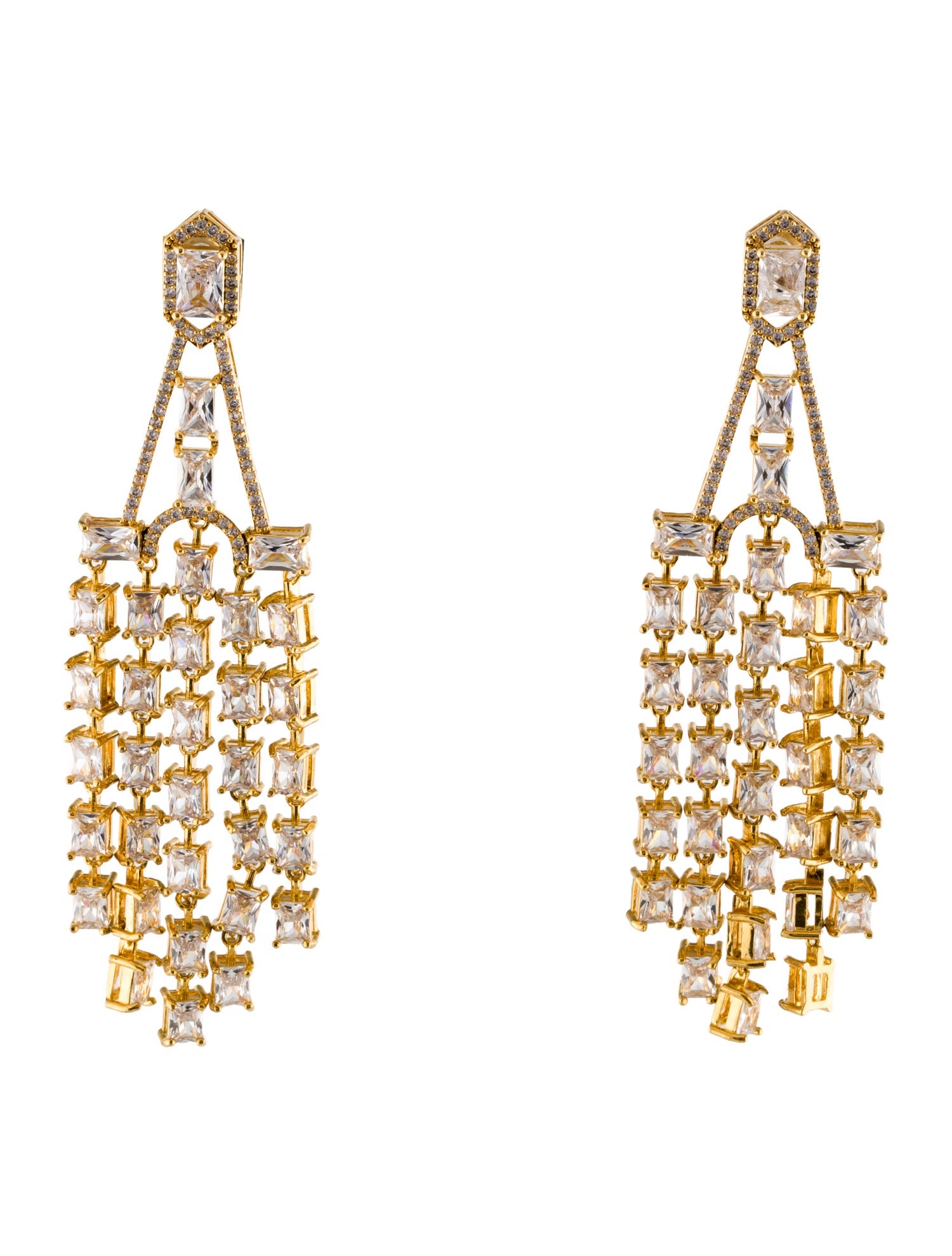 CZ by Kenneth Jay Lane Chandelier Earrings