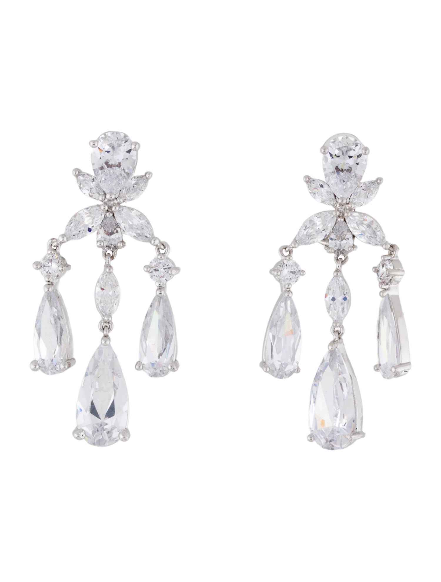 CZ by Kenneth Jay Lane Crystal Drop Earrings