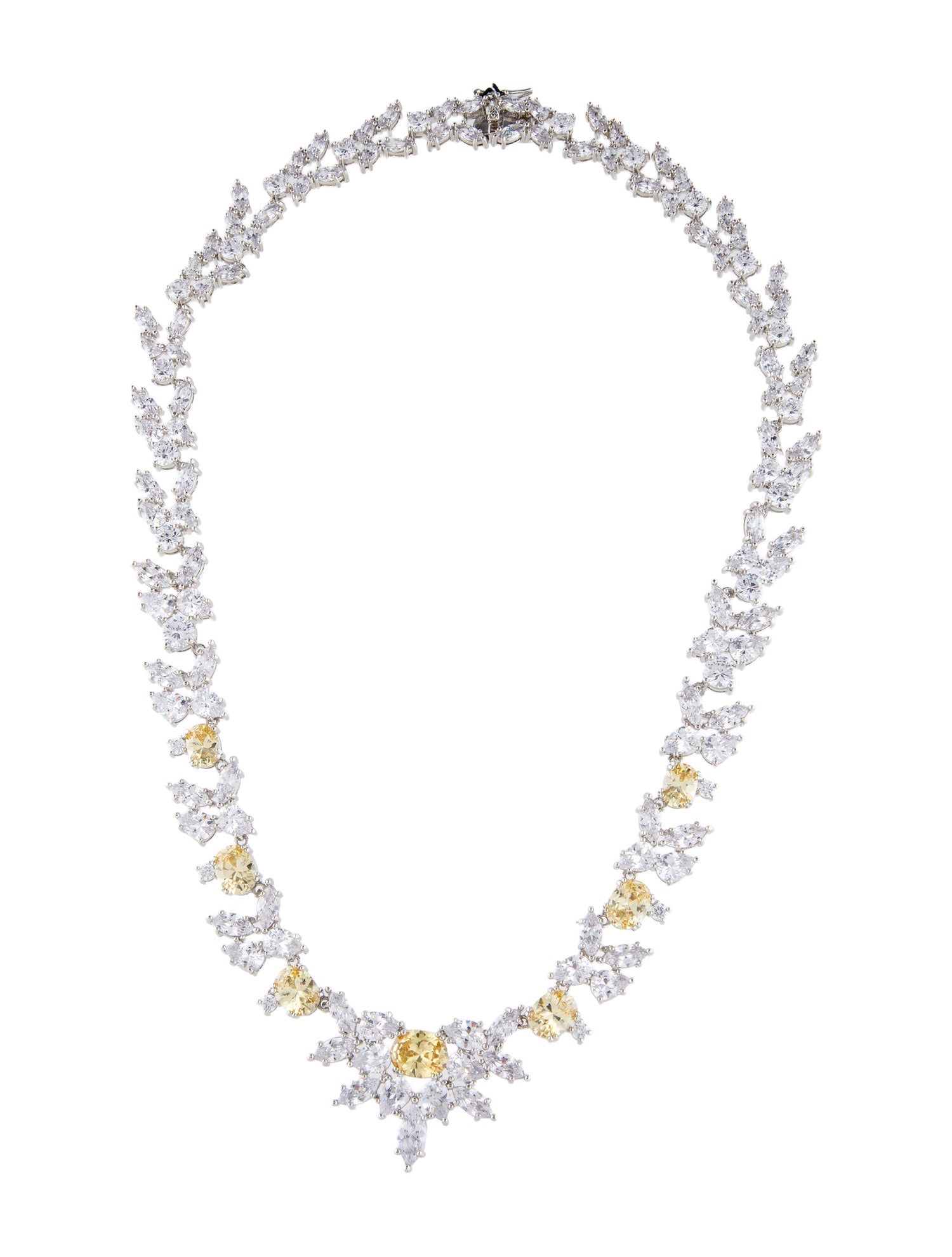 CZ by Kenneth Jay Lane Cubic Zirconia Collar Necklace