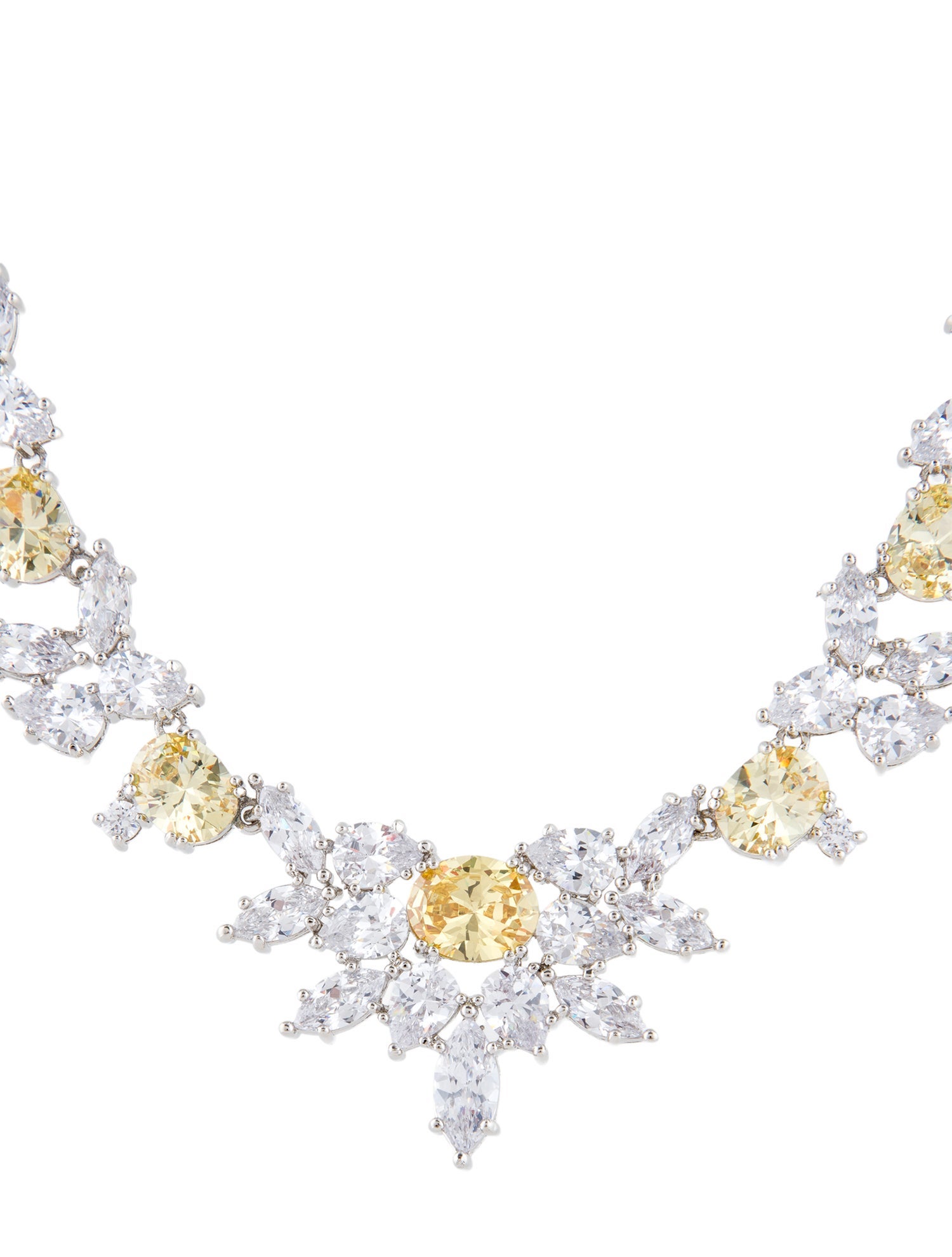 CZ by Kenneth Jay Lane Cubic Zirconia Collar Necklace