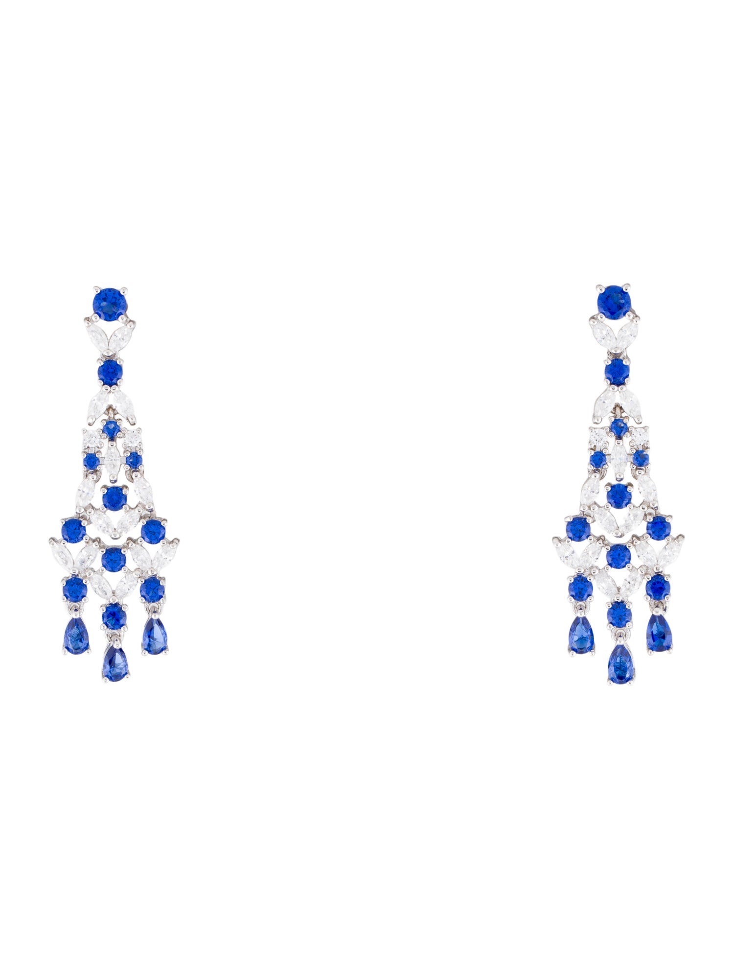 CZ by Kenneth Jay Lane Cubic Zirconia Chandelier Drop Earrings