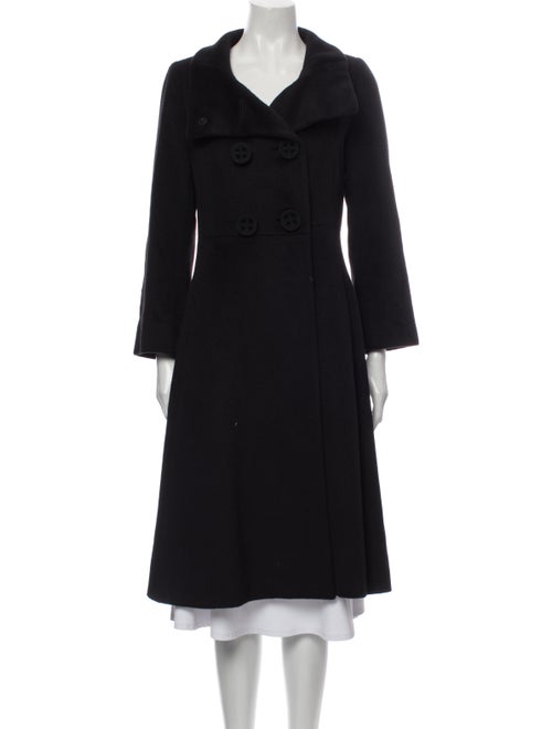 Cinzia Rocca Angora Trench Coat Black