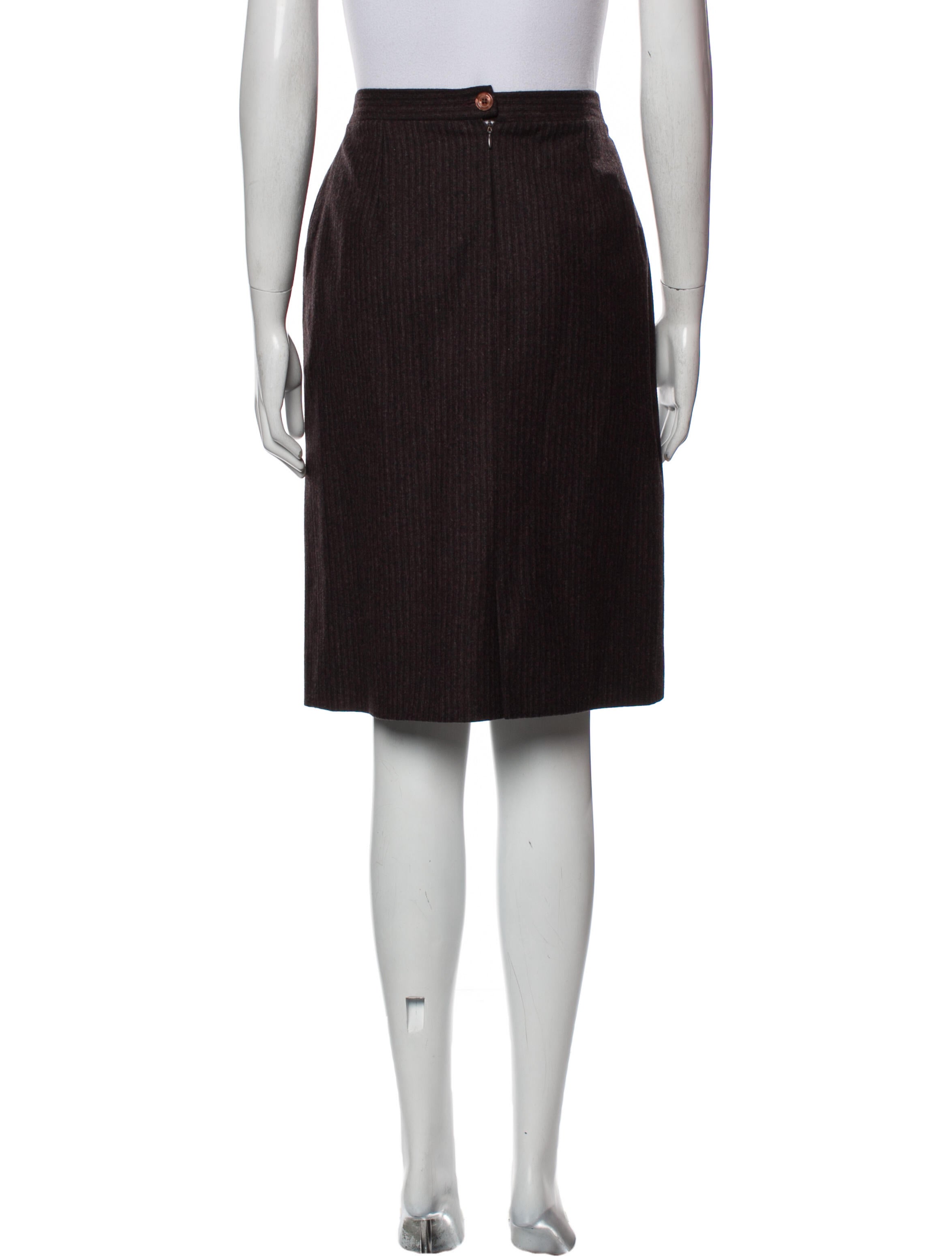 スカート CHONO Stella dot straight skirt 36 Stella High Rise Polka Dot Satin Skater Skirt - Cream/combo