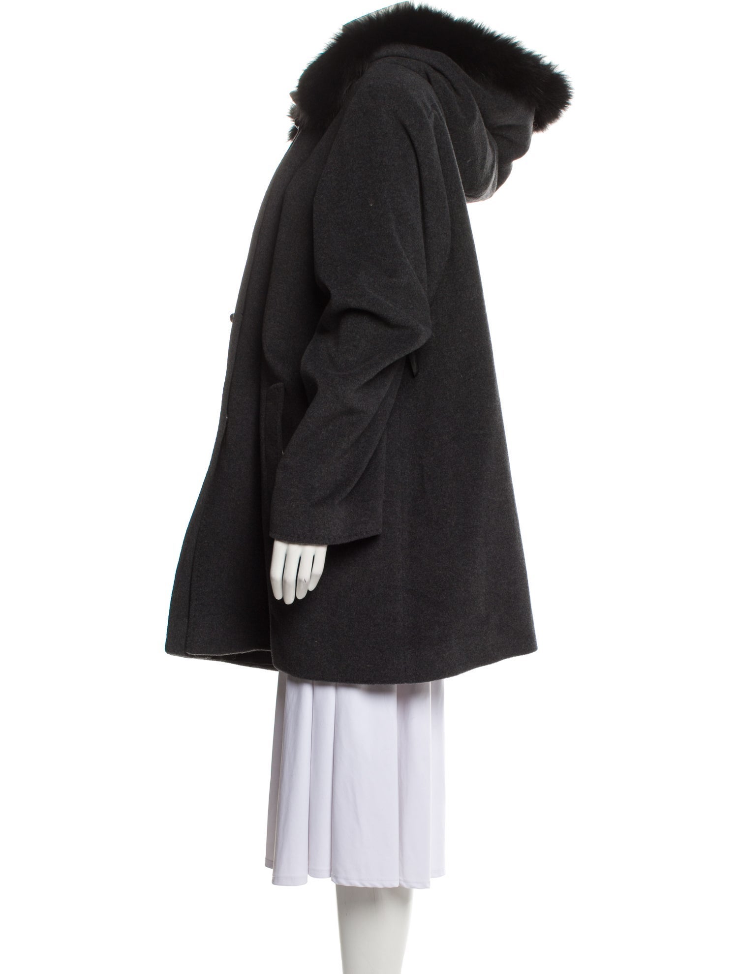 Cinzia Rocca Wool Fur Coat w/ Tags