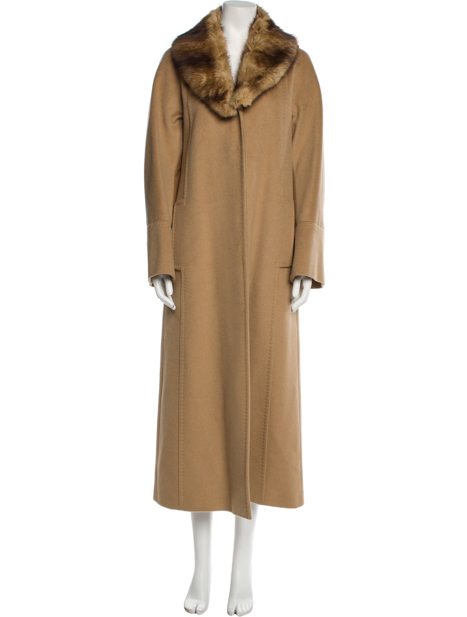 Cinzia Rocca Wool Fur Coat
