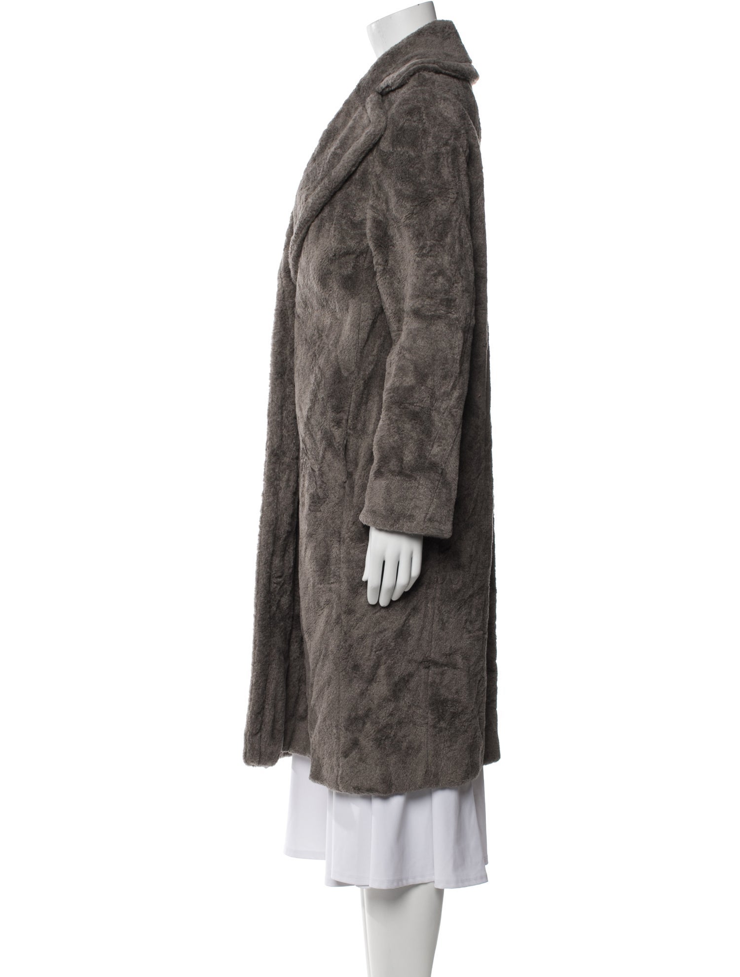 Cinzia Rocca Cashmere Faux Fur Coat
