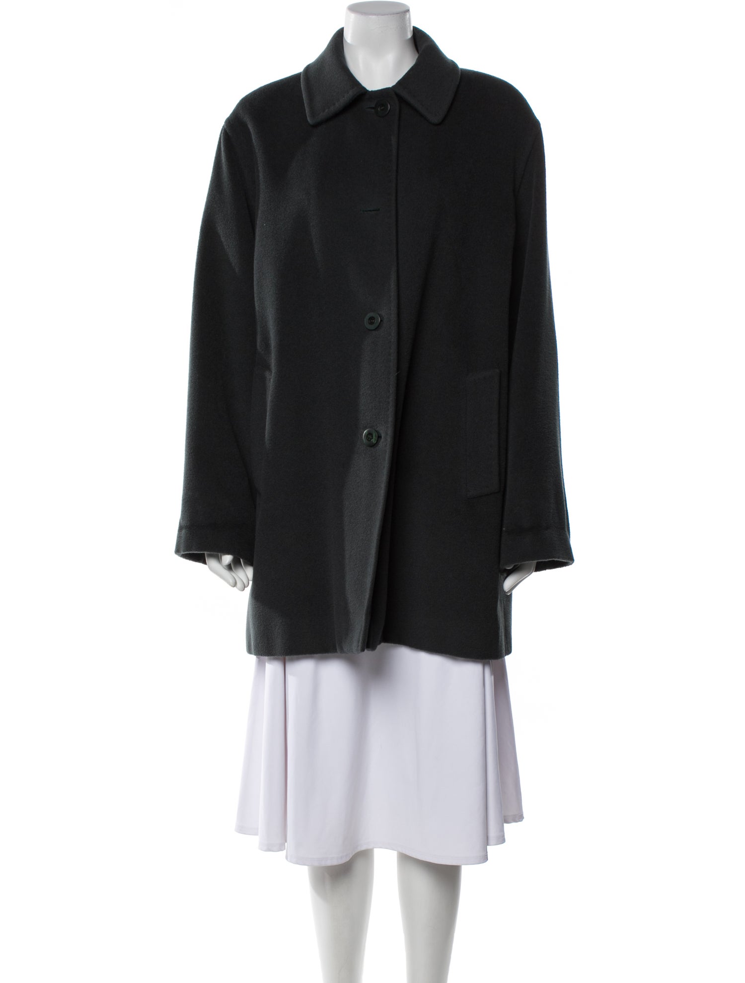 Cinzia Rocca Wool Faux Fur Coat