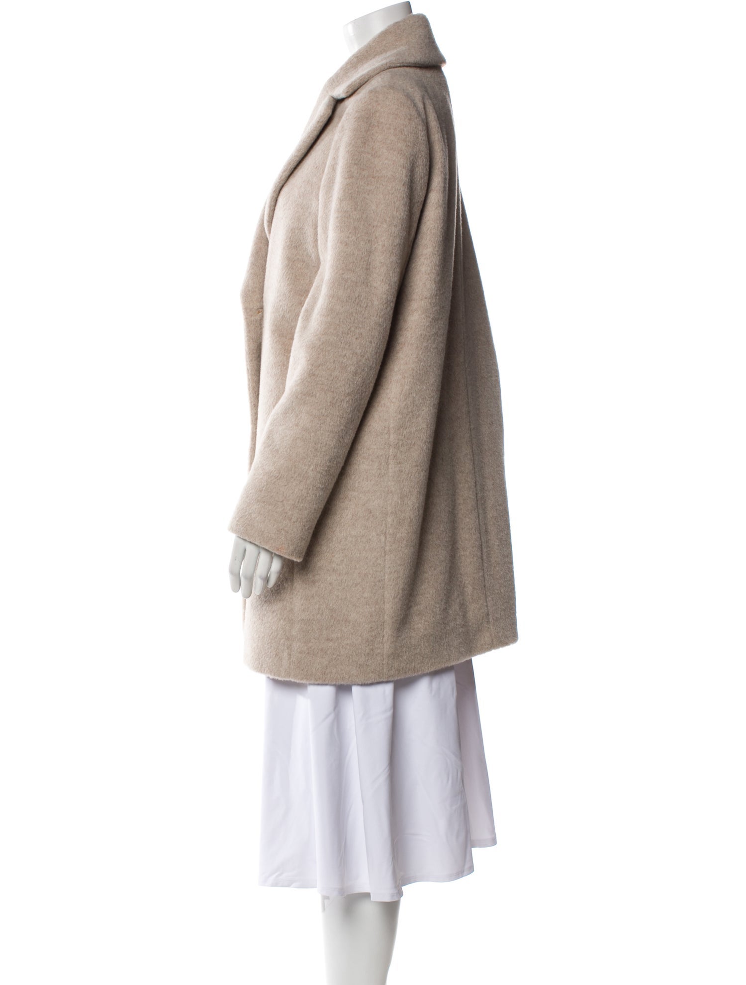 Cinzia Rocca Virgin Wool Faux Fur Coat w/ Tags