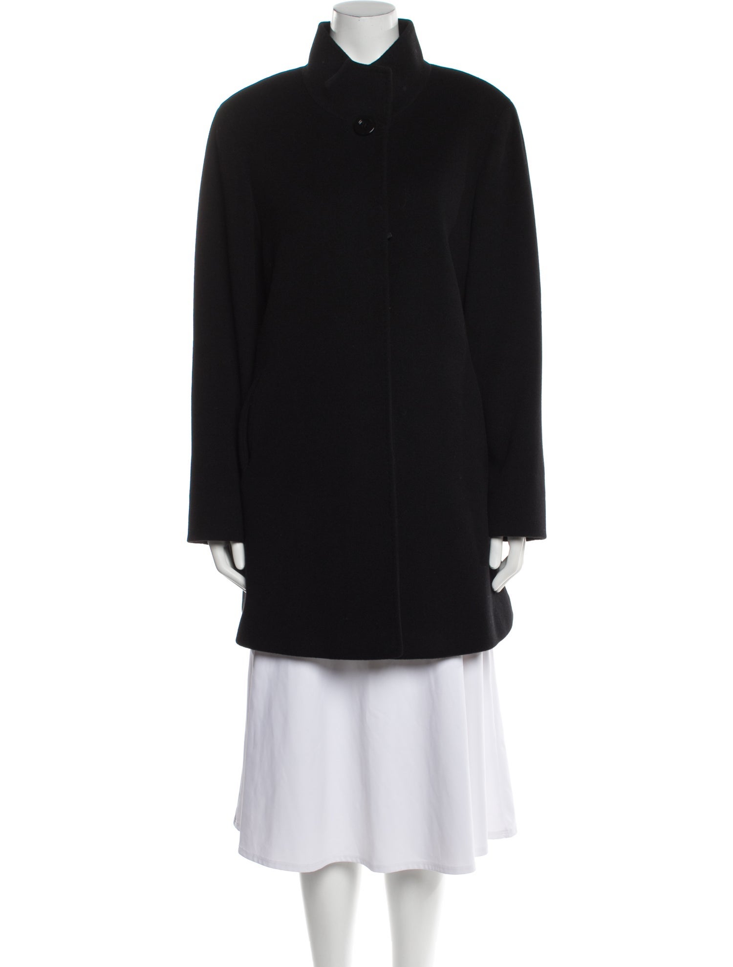 Cinzia Rocca Virgin Wool Faux Fur Coat w/ Tags