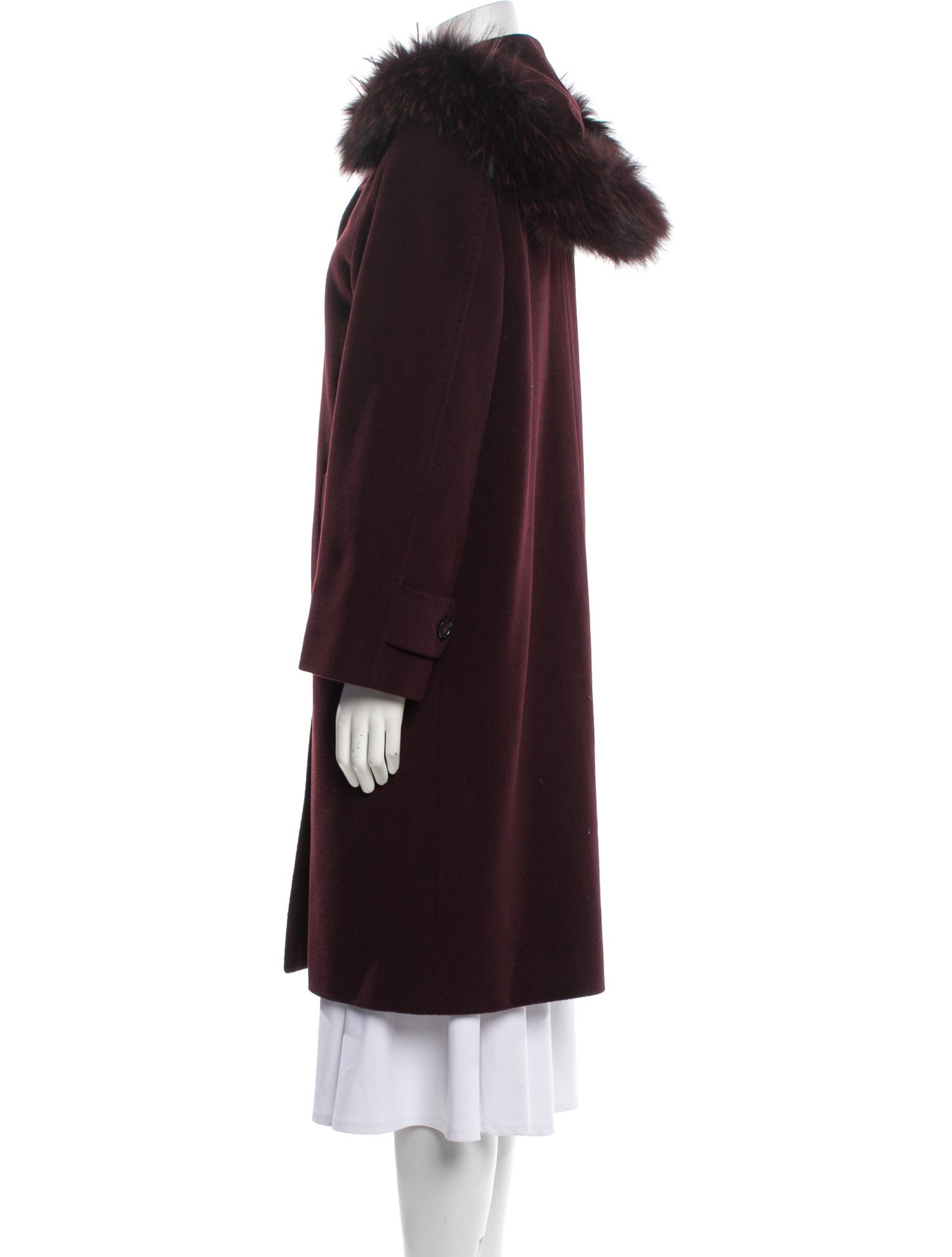 Cinzia Rocca Wool Faux Fur Coat