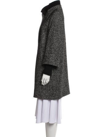 Cinzia Rocca Virgin Wool Tweed Pattern Coat