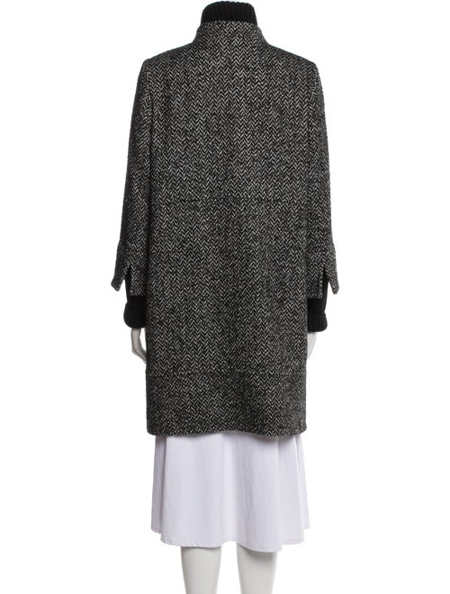 Cinzia Rocca Virgin Wool Tweed Pattern Coat