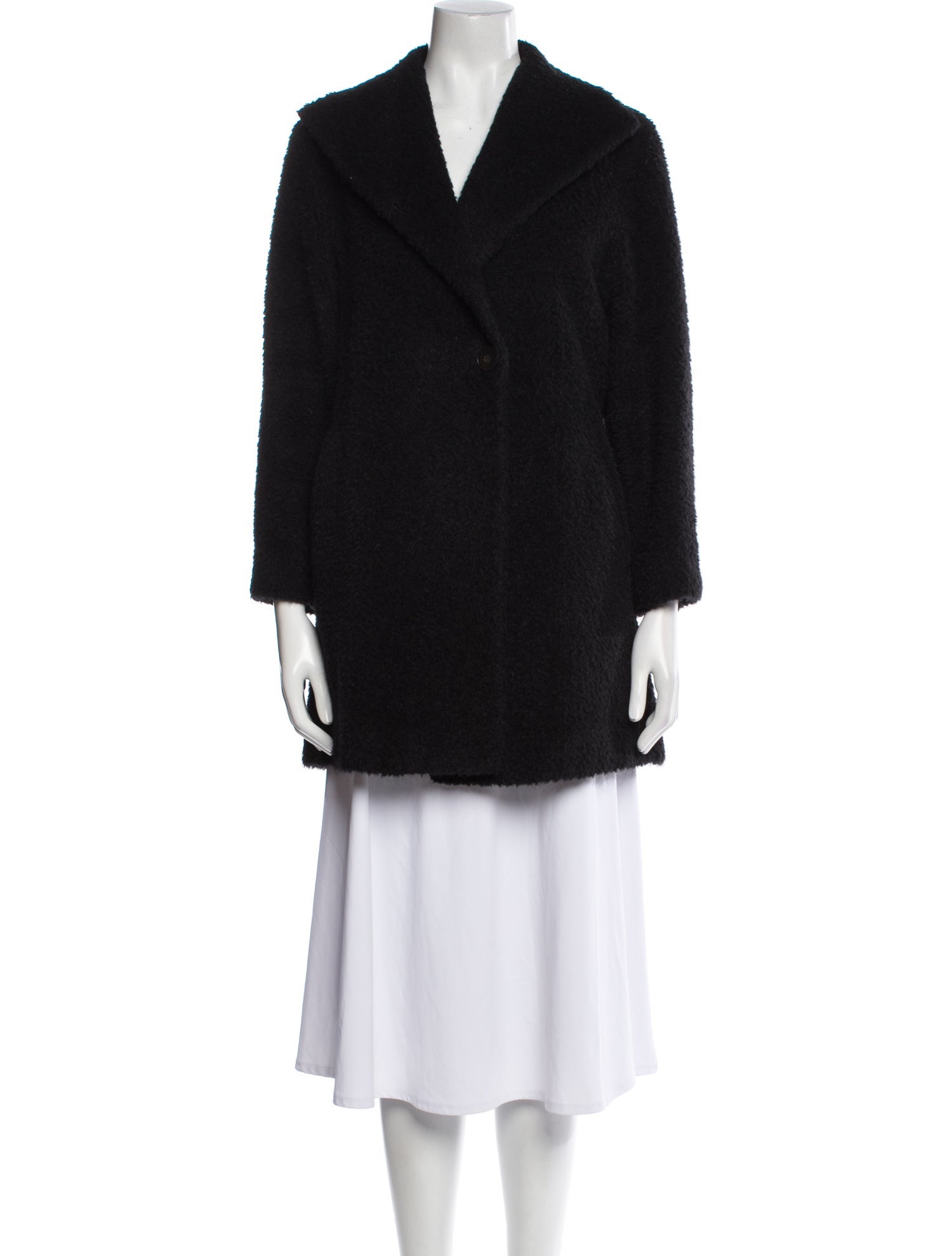 Cinzia Rocca Wool Faux Fur Jacket