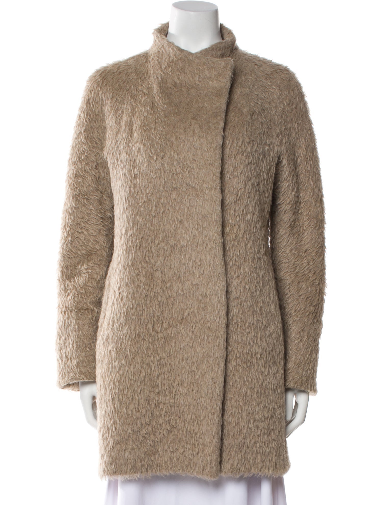 Cinzia Rocca Alpaca Faux Fur Coat