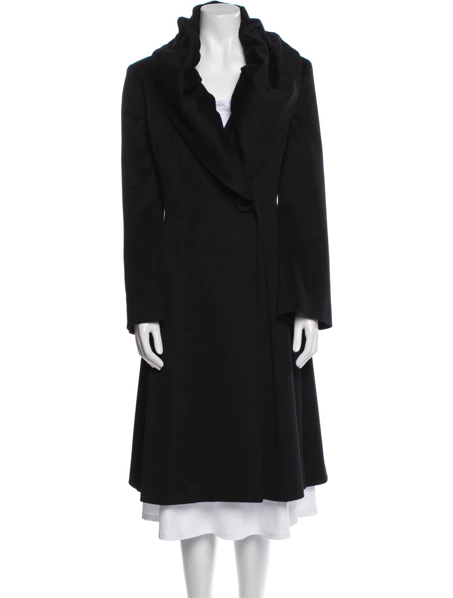 Cinzia Rocca Wool Faux Fur Coat