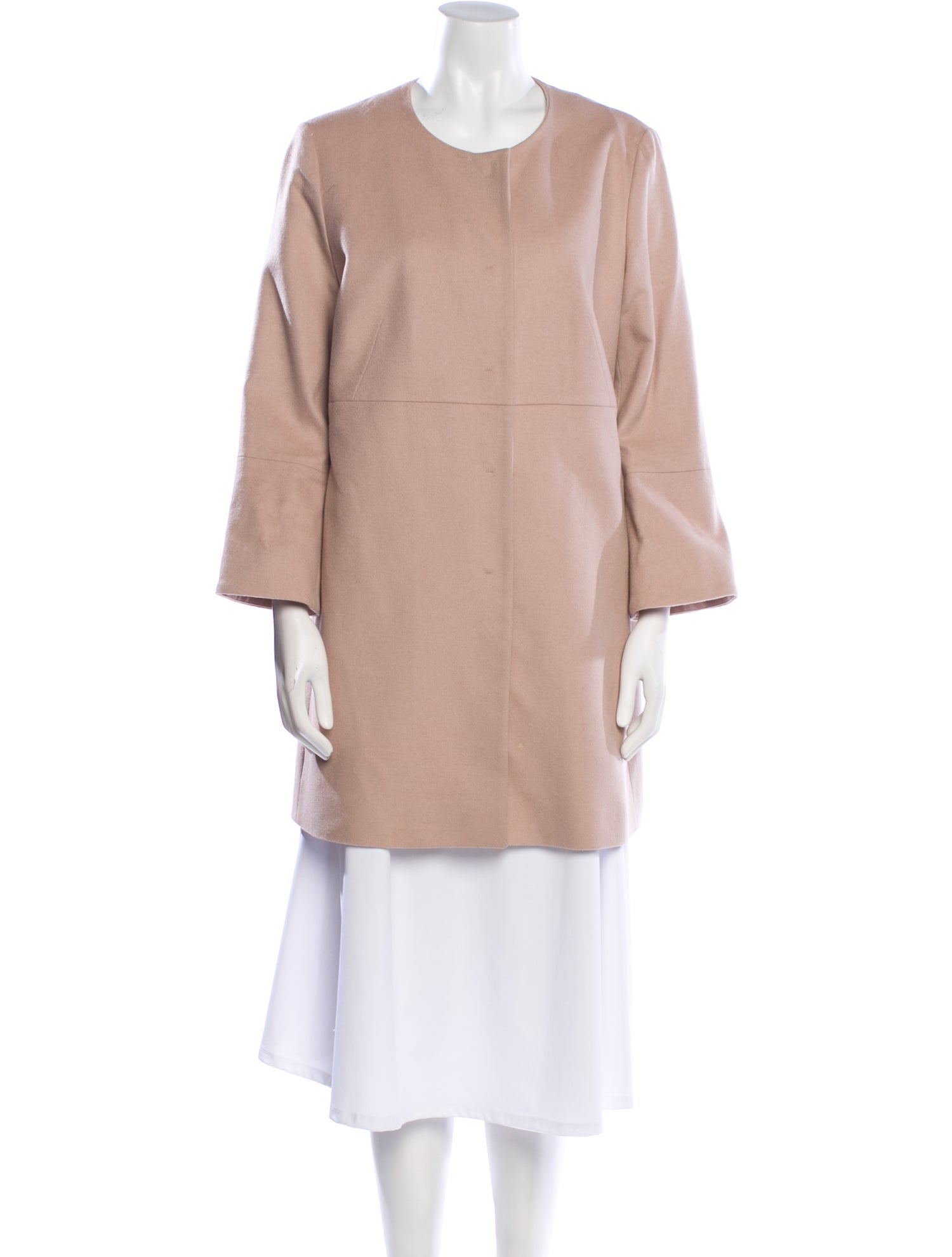 Cinzia Rocca Virgin Wool Faux Fur Coat