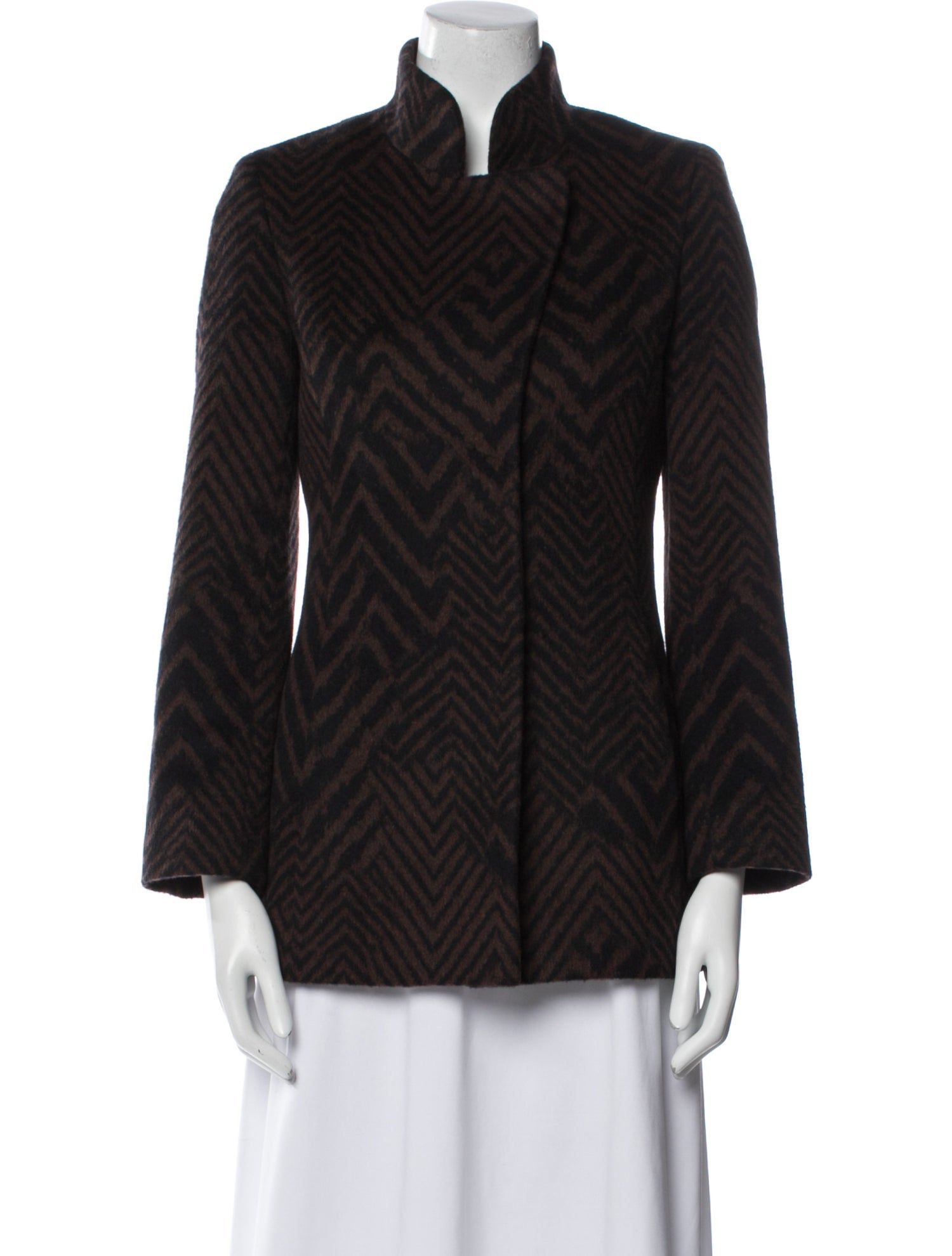 Cinzia Rocca Angora Striped Jacket