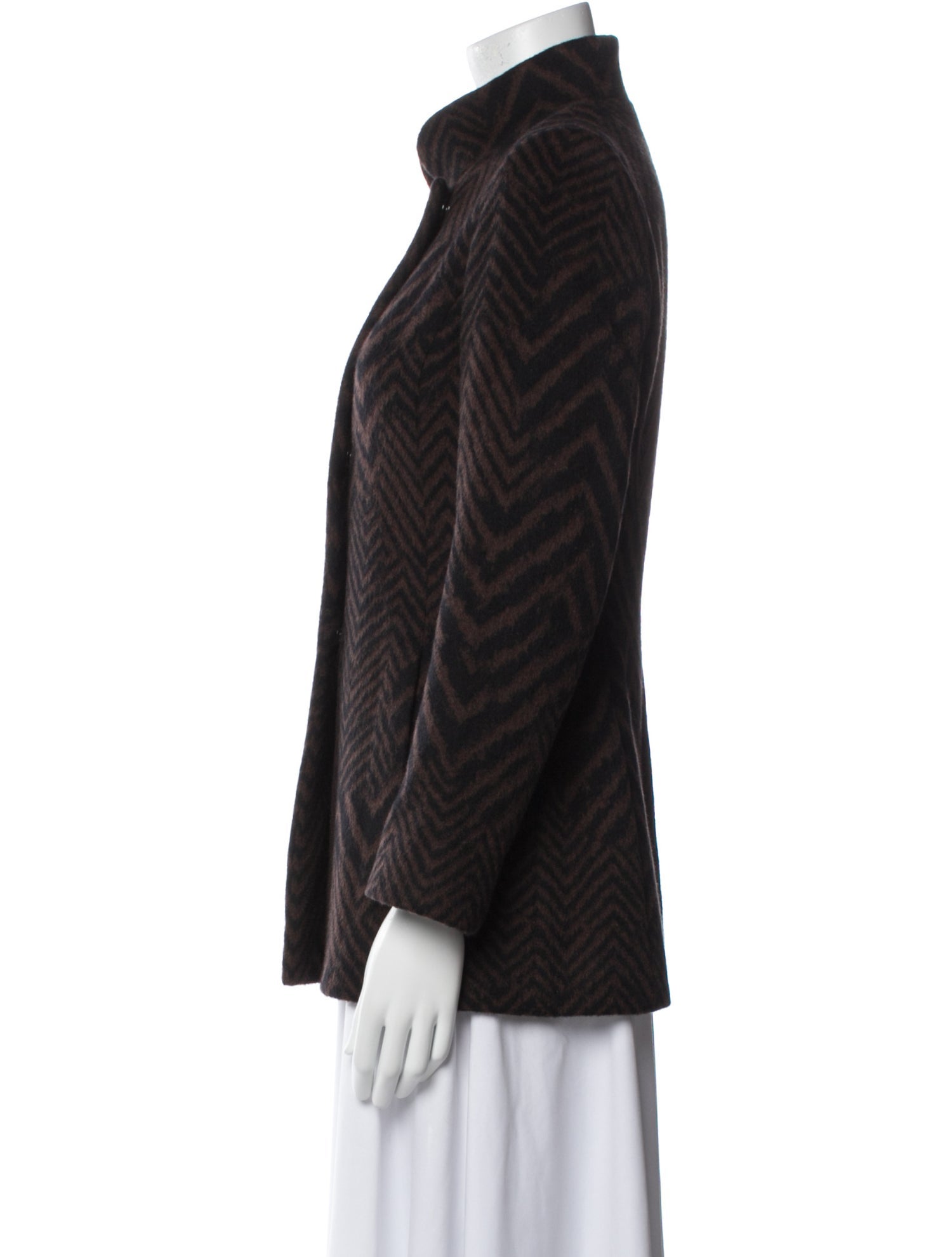 Cinzia Rocca Angora Striped Jacket