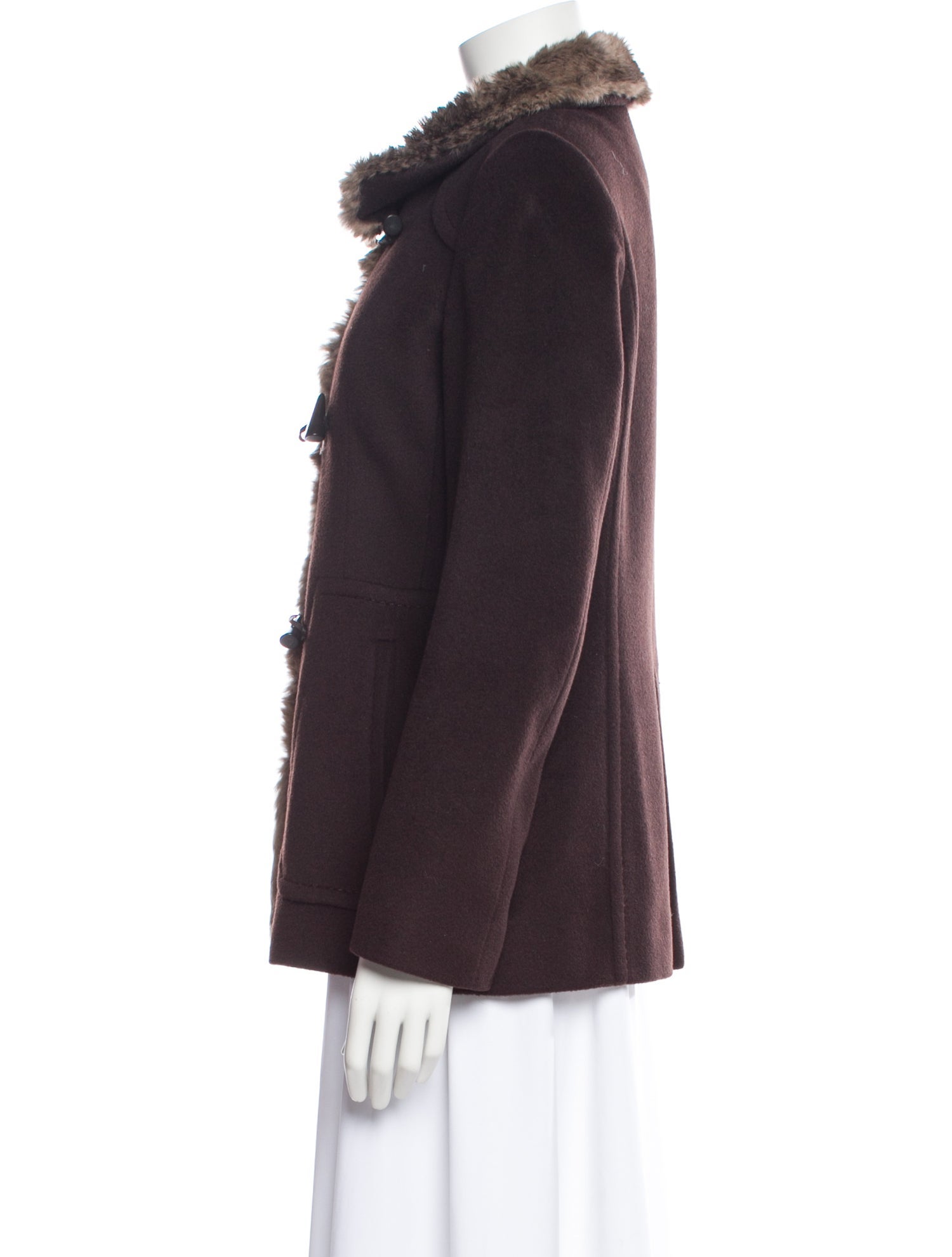 Cinzia Rocca Wool Faux Fur Jacket