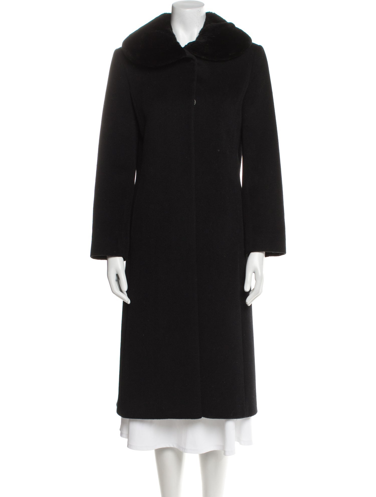 Cinzia Rocca Wool Fur Coat