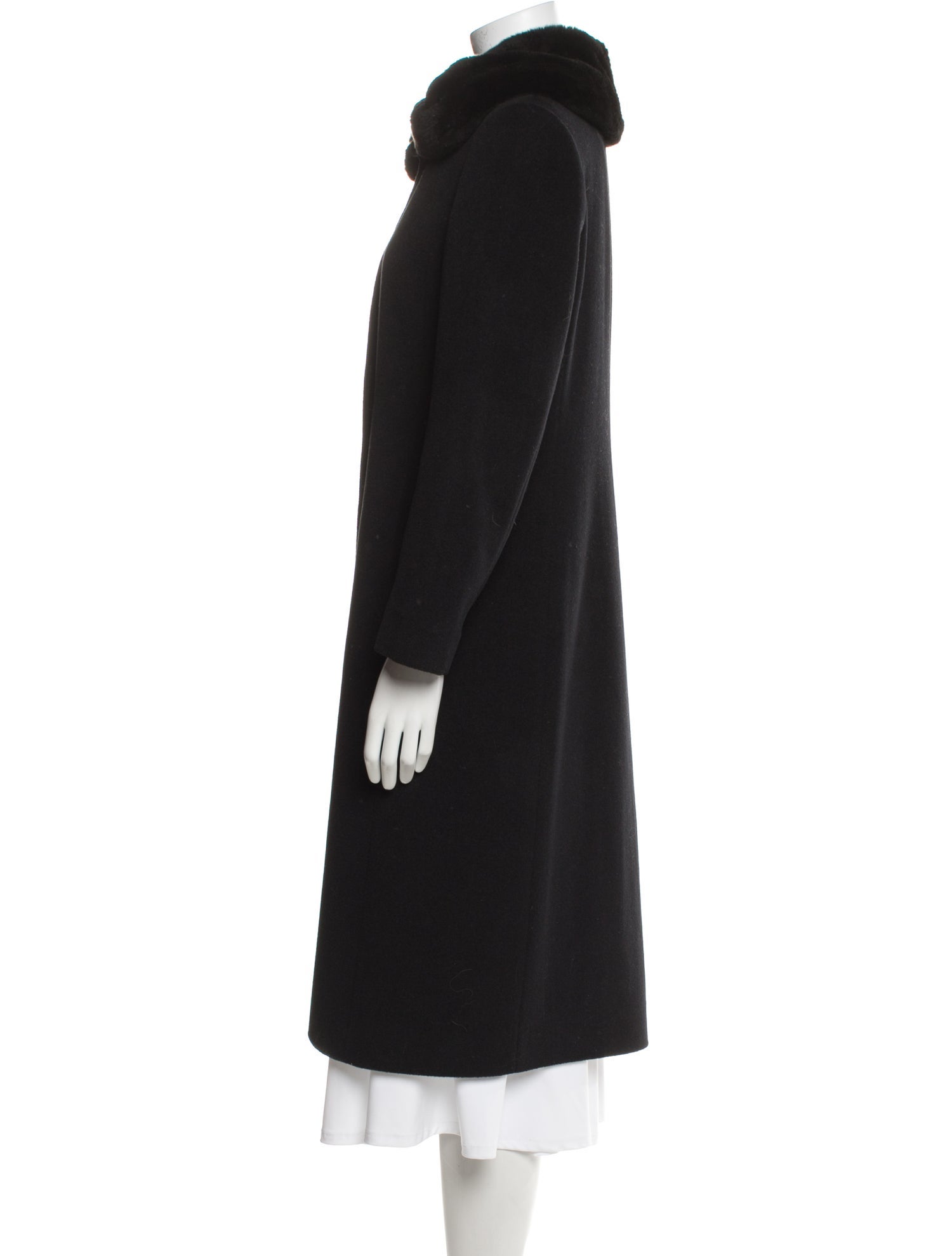 Cinzia Rocca Wool Fur Coat