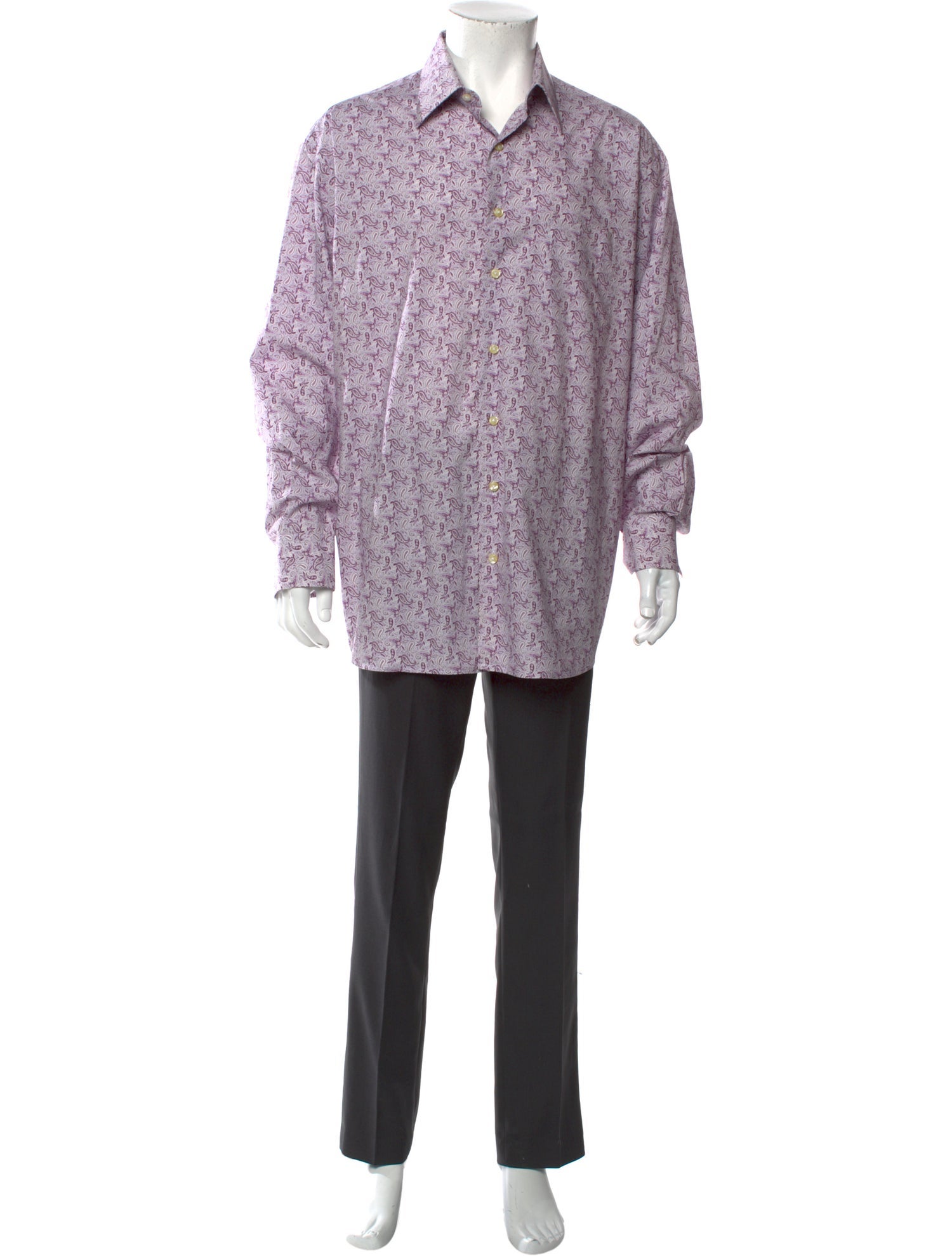 David August Printed Long Sleeve Dress Shirt