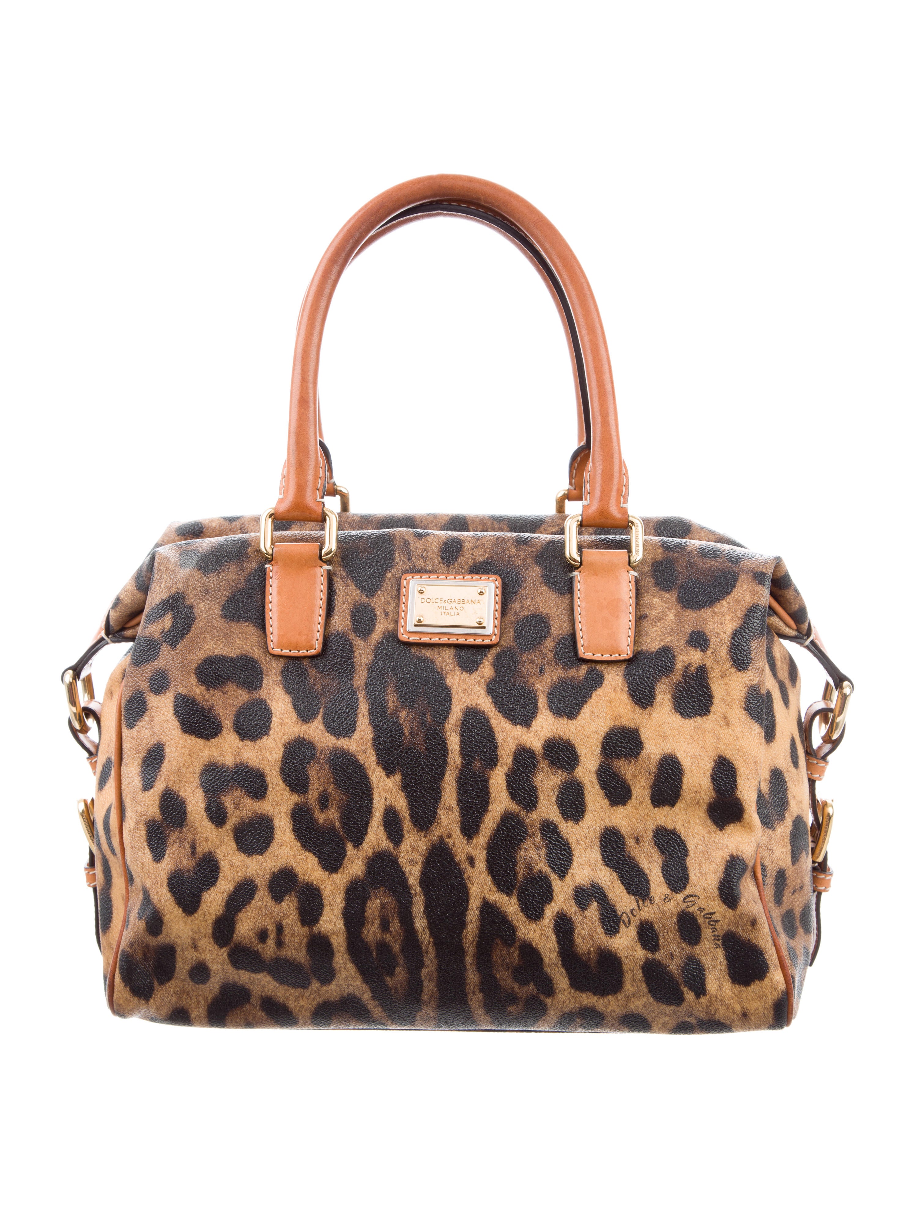 Dolce Gabbana Leopard Print Boston Bag Handbags Dag101499 Leopard Print Boston Bag
