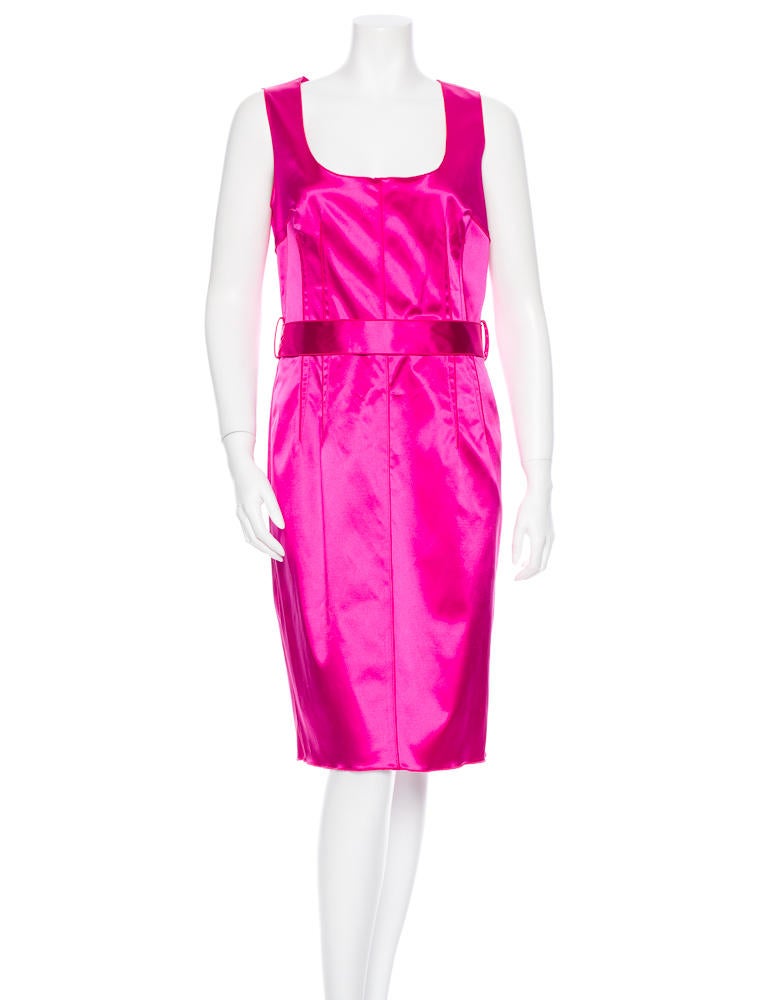 Dolce & Gabbana Satin Sheath Dress