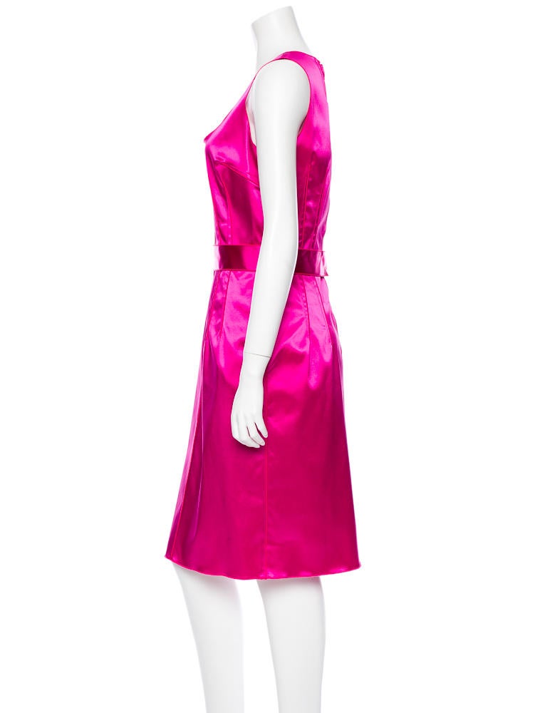 Dolce & Gabbana Satin Sheath Dress