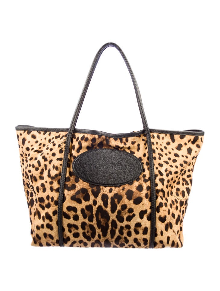 Dolce & Gabbana Leopard Print Tote