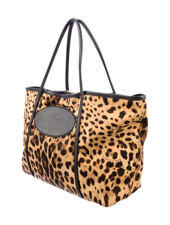 Dolce & Gabbana Leopard Print Tote