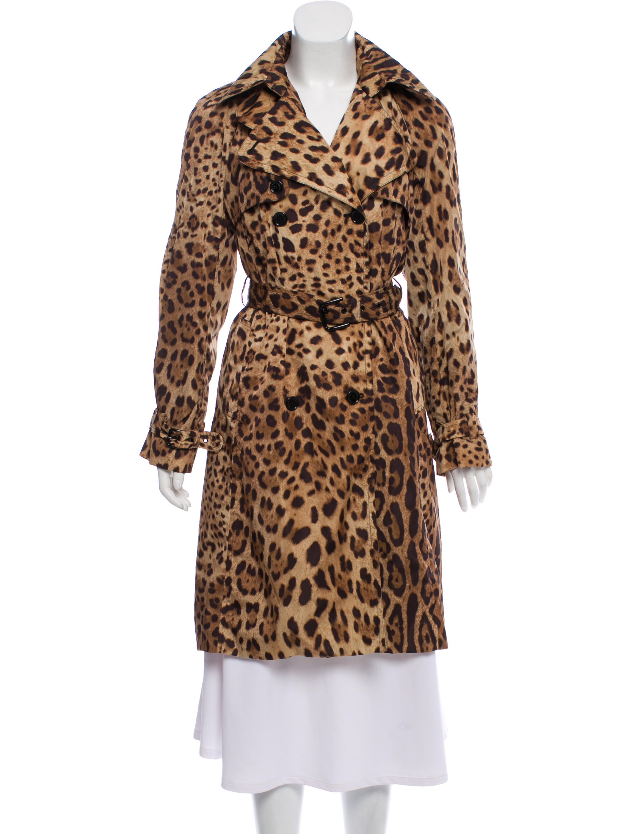 【VIP価格】DOLCE & GABBANA Pink Leopard Trench Dolce & Gabbana Leopard Print Trench Coat | Sendegaro AU