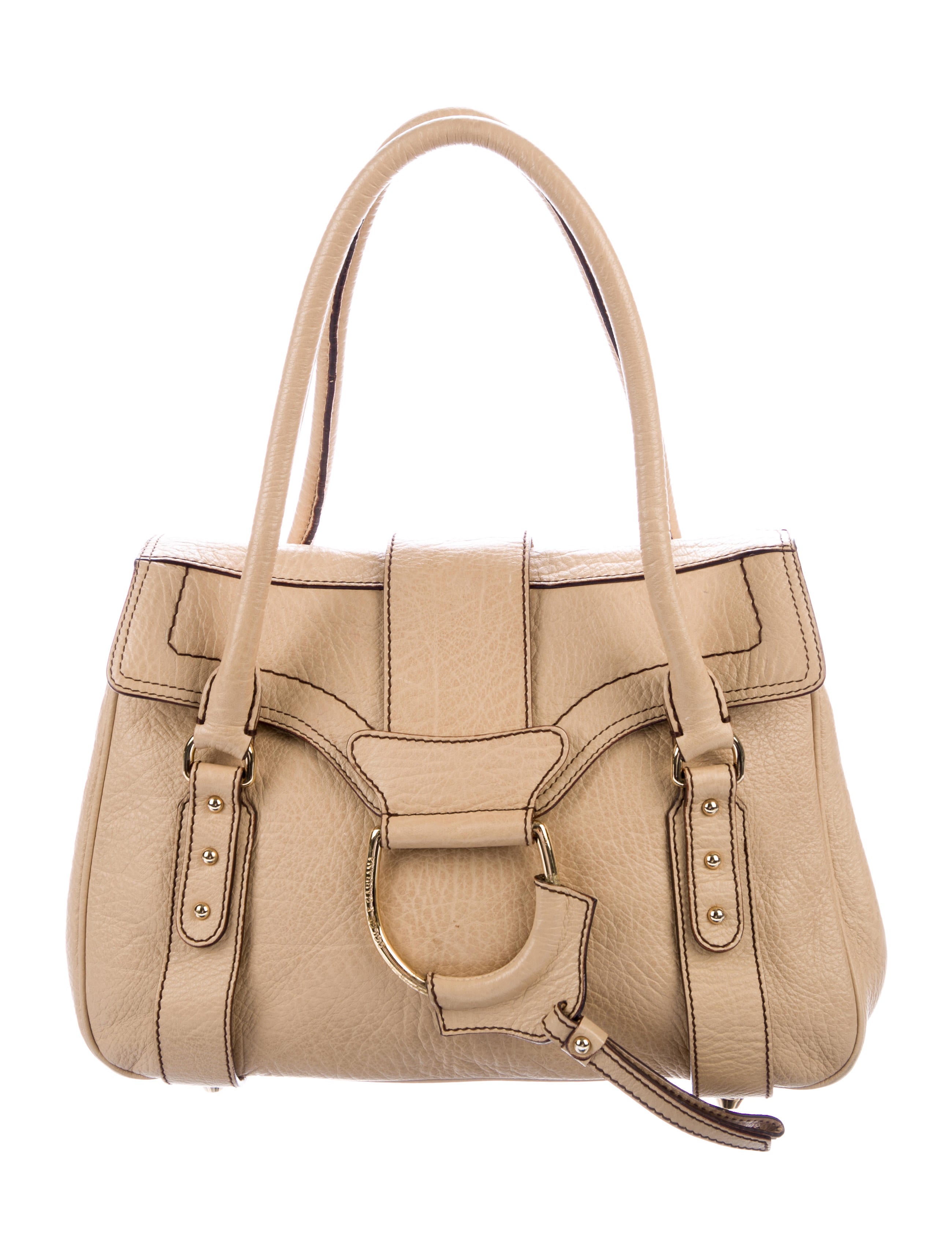 Dolce & Gabbana Leather Flap Handle Bag Handbags DAG112182 The RealReal