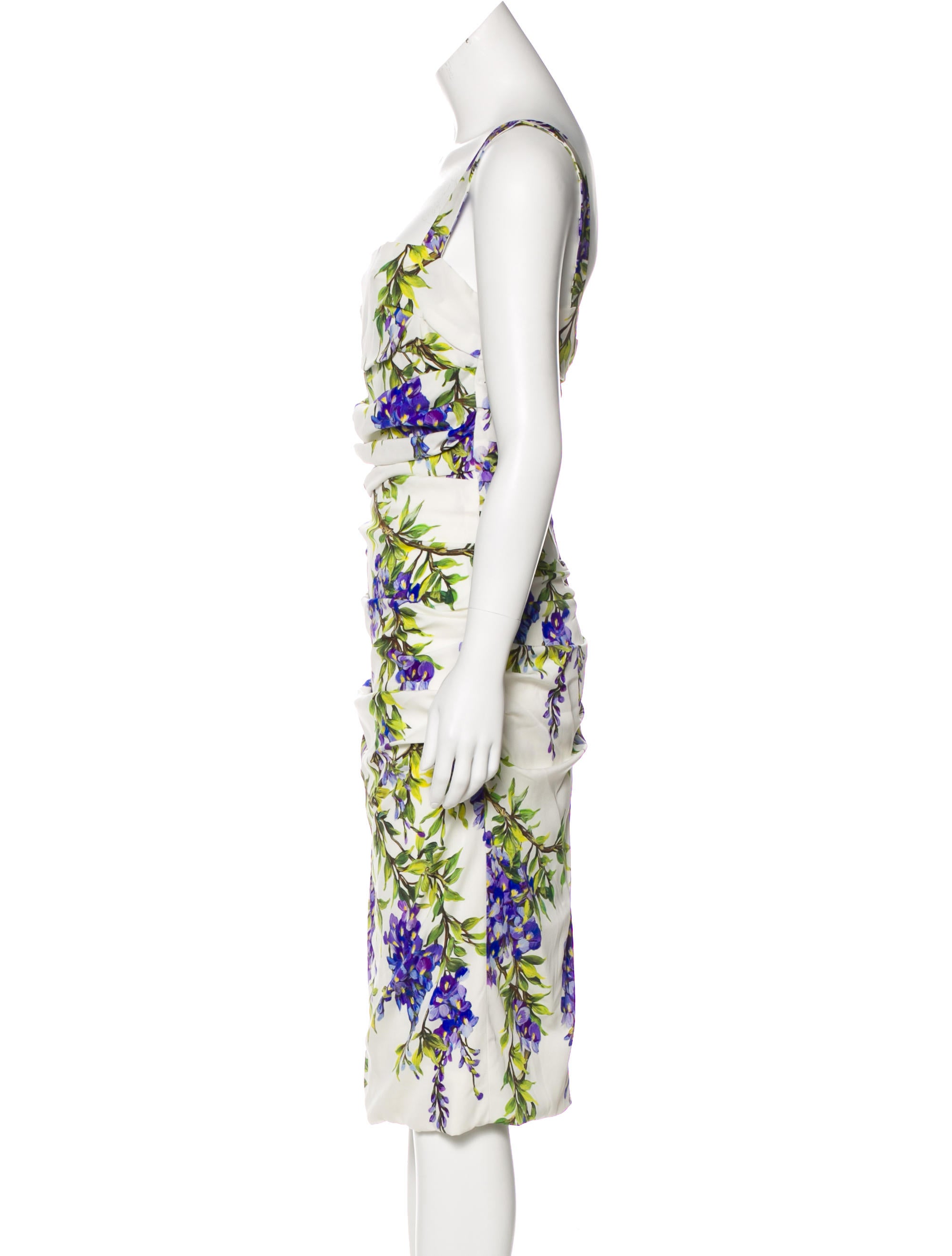 Dolce & Gabbana Wisteria Midi Dress w/ Tags - White Dresses