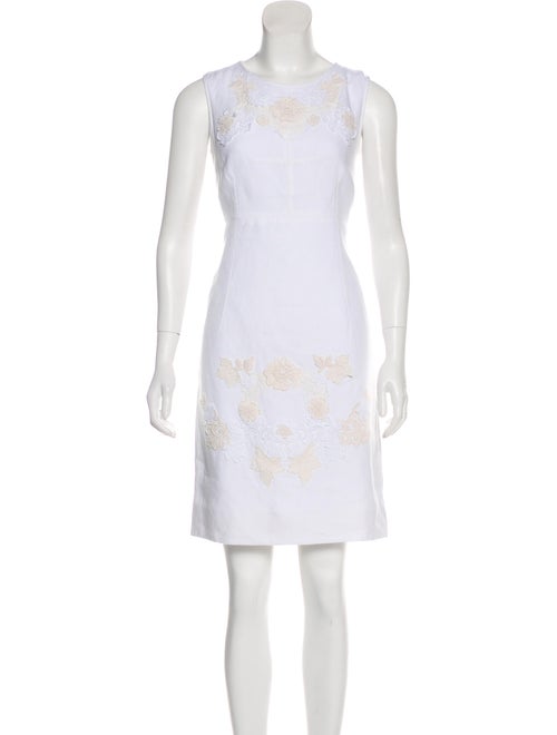 Dolce & Gabbana Sleeveless Mini Dress White