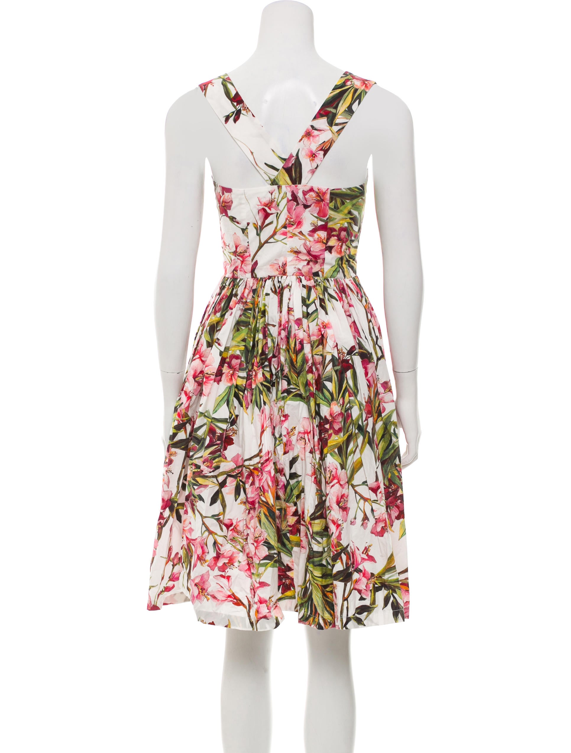 oleander pink tea length dress