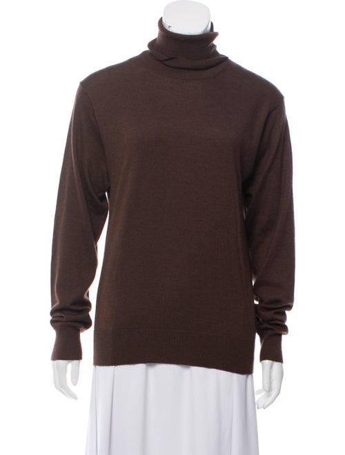 Dolce & Gabbana Turtleneck Knit Sweater Brown