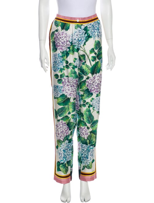 Dolce & Gabbana Silk Floral Print Pajamas