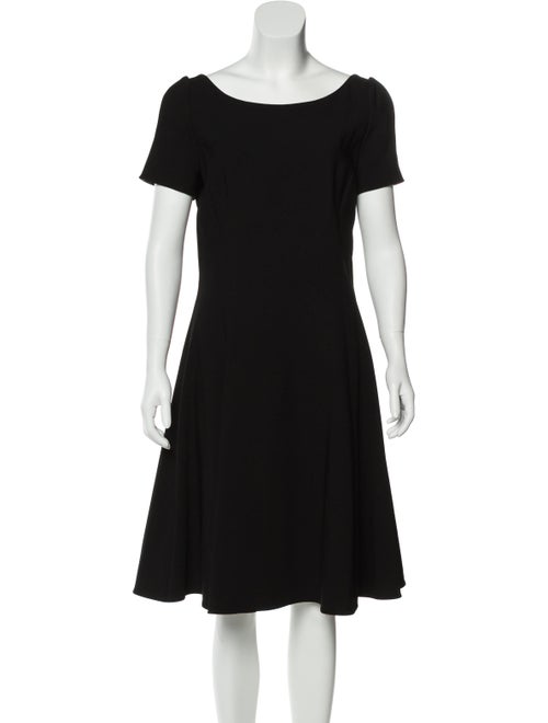 Dolce & Gabbana Flared Knee-Length Dress Black