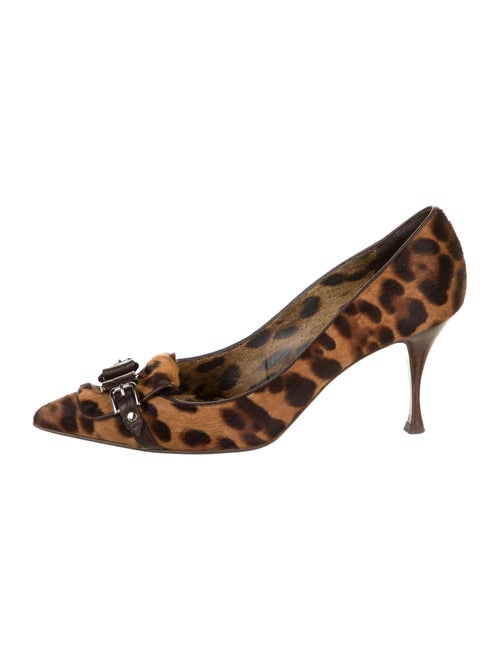 Dolce & Gabbana Ponyhair Animal Print Pumps