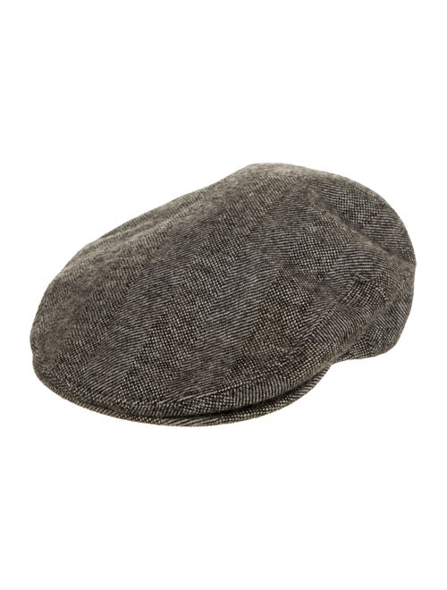 Dolce & Gabbana Tweed Newsboy Hat Black